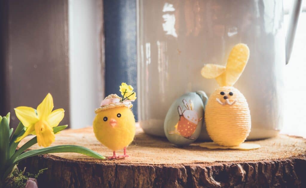 Fabric chicks for the Easter Holiday Events in Kent Blog 2023